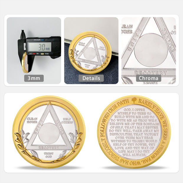 Recovery Golden Hope Sobriety Coin