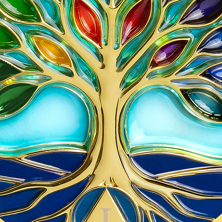 Personalized Glass The Tree of Life Sobriety Coin