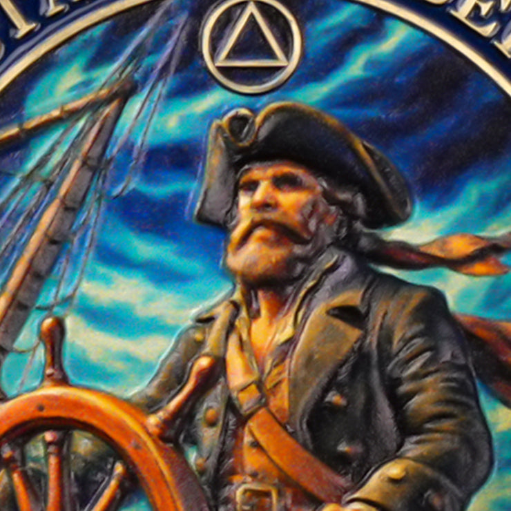 Guided by Light Sobriety Challenge Coin