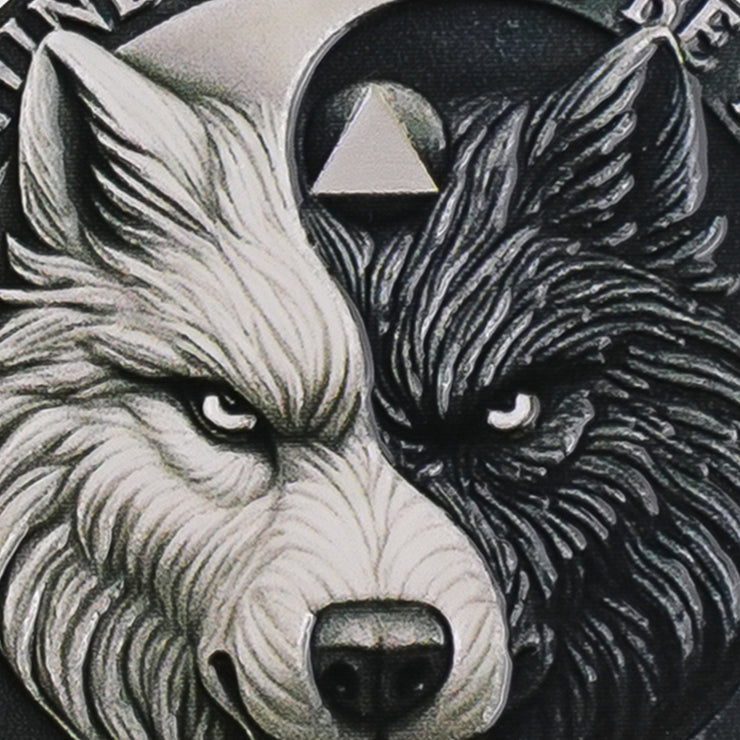 Personalized Balance Wolf Sobriety Coin