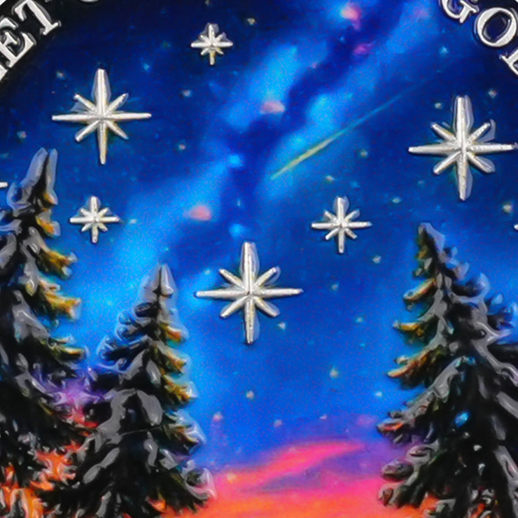 Gazing at Shooting Stars Sobriety Coin
