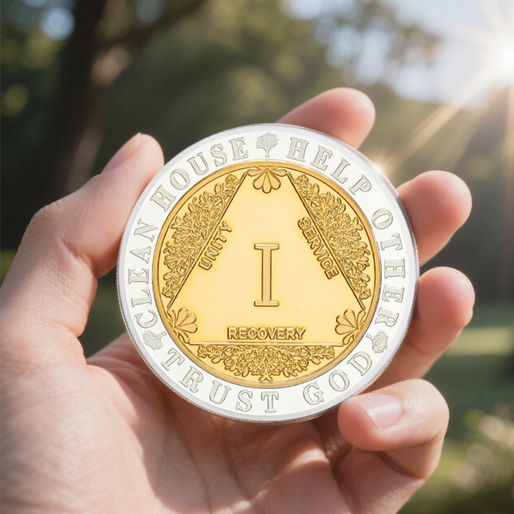 Recovery Golden Hope Sobriety Coin