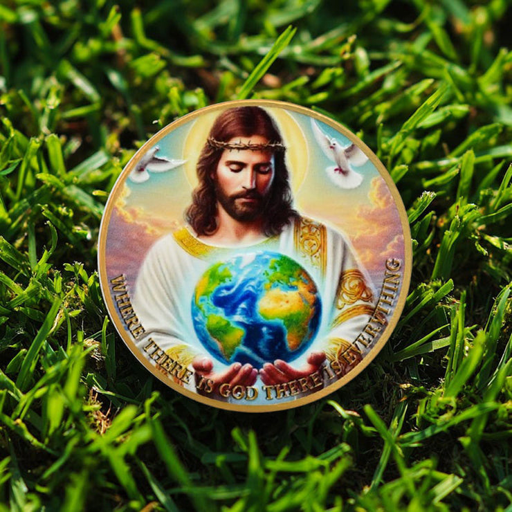 God Loved The World John 3:16 Verse Christian Challenge Coin