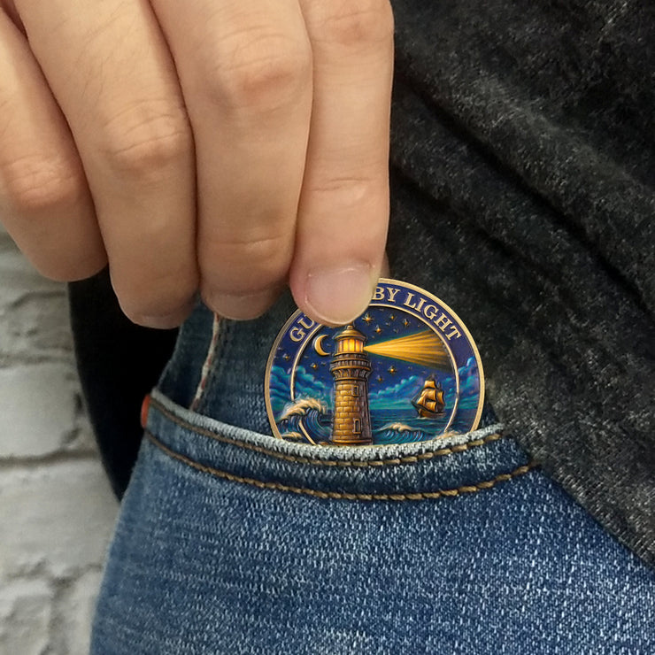 Guided by Light Sobriety Challenge Coin