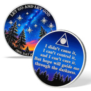 Gazing at Shooting Stars Sobriety Coin