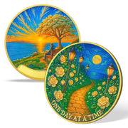 Personalized Path to Peace Sobriety Coin