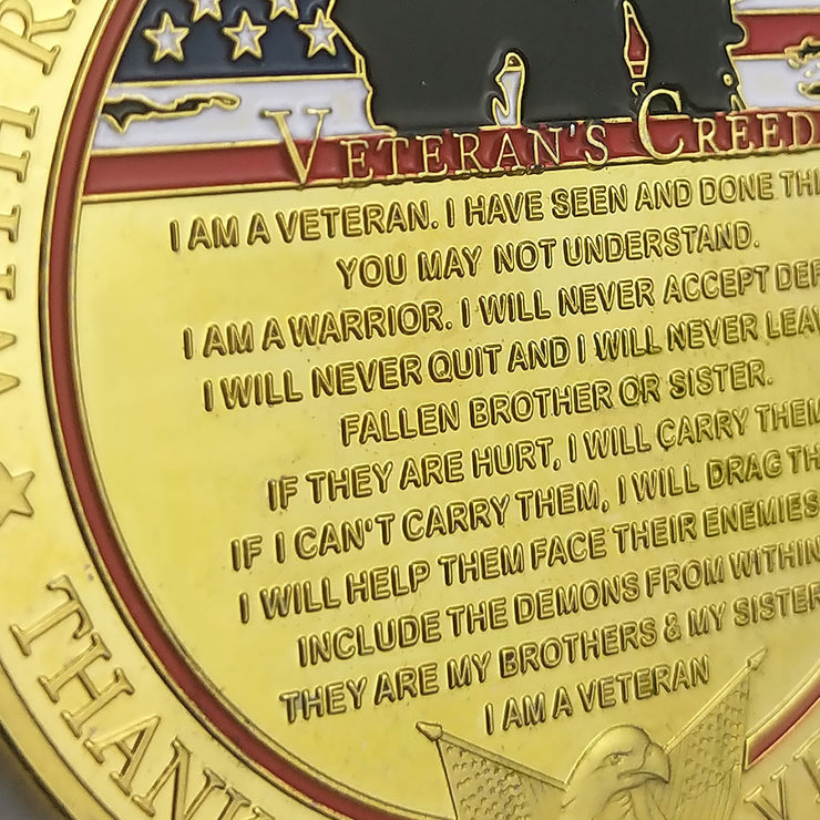 With Respect Honor And Gratitude Military Challenge Coins