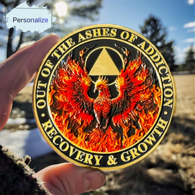 Personalized Triangle Reborn from Fire Delicate Sobriety Coin