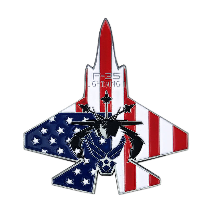 3 Pcs Bundle US Air Force Fighting Falcon Model Challenge Coin Gift Set