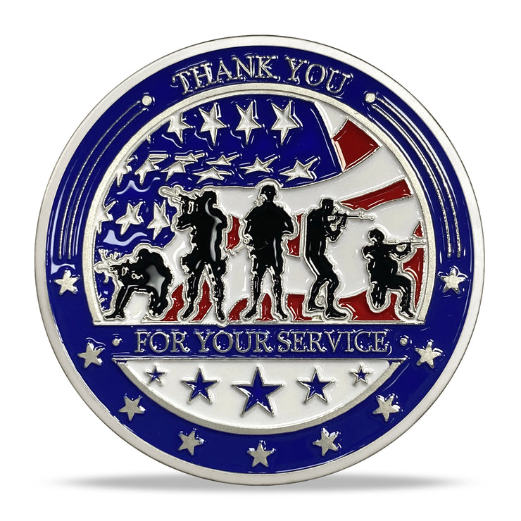 Us Army Challenge Coin-Silver plating