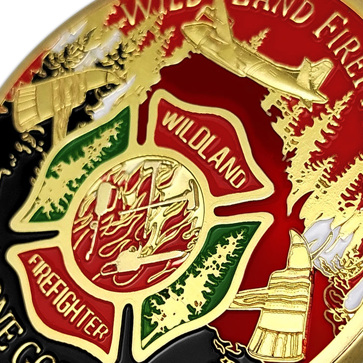 Fire Department Firefighter Brother Challenge Coin Thank You Appreciation Coin