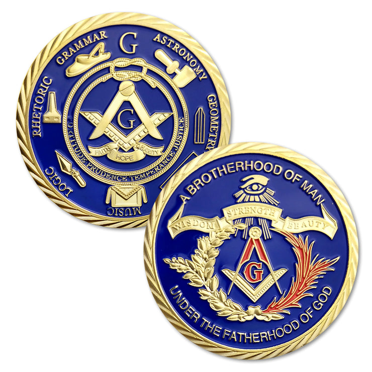 Brotherhood of Freemasonry's Challenge Coin