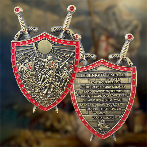 Knights Templar Armor Of God Challenge Coin Gifts for Christian🎁
