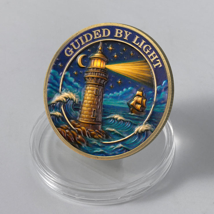 Guided by Light Sobriety Challenge Coin