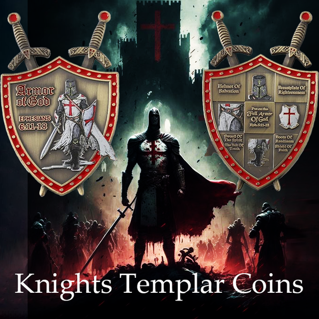 Knights Templar Armor of God Challenge Coin
