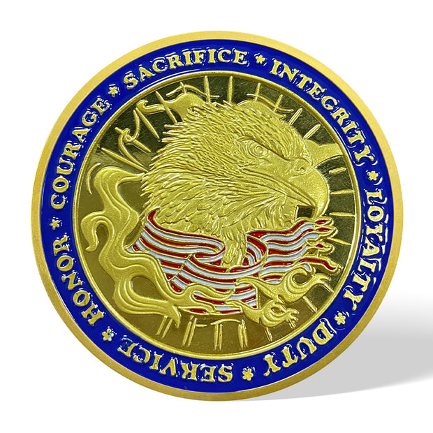 Thank You For Your Service Challenge Coins-AtSKnsk