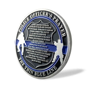 Guardian Angel Police Prayer Challenge Coin Sliver Religious Gift Coin