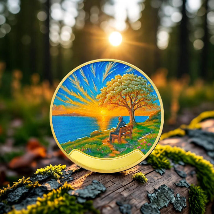 Personalized Path to Peace Sobriety Coin