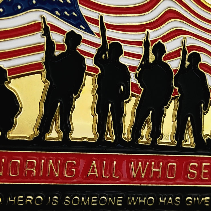 5 Pcs Thank You Veterans Military Challenge Coin Gift Set