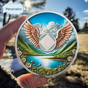 Personalized Wings of Freedom Sobriety Coin