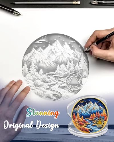 Autumn Landscape Sobriety Coin