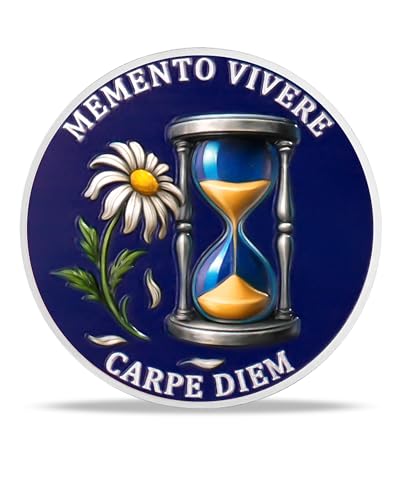 Memento Mori Coin Blooming Daisy Skull Challenge Coins