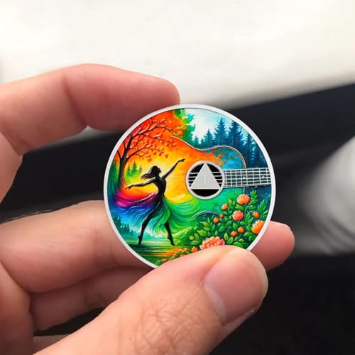 Personalized Stunning Dance Scene Sobriety Coin