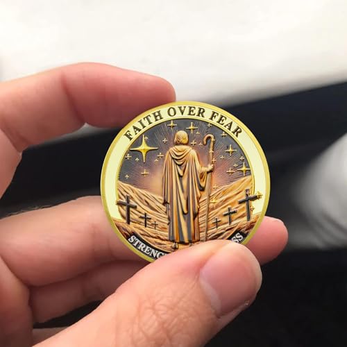 Faith Over Fear Christian Challenge Coin
