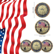 5 Pcs Veterans Military Challenge Coin Retirement Gift Coin Set