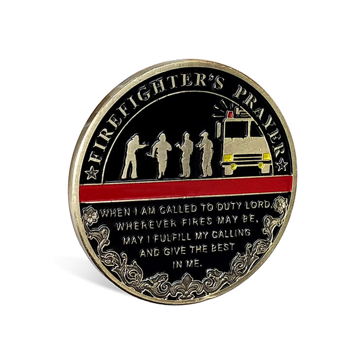 Fire Department Firefighter Brother Challenge Coin Thank You Appreciation Coin