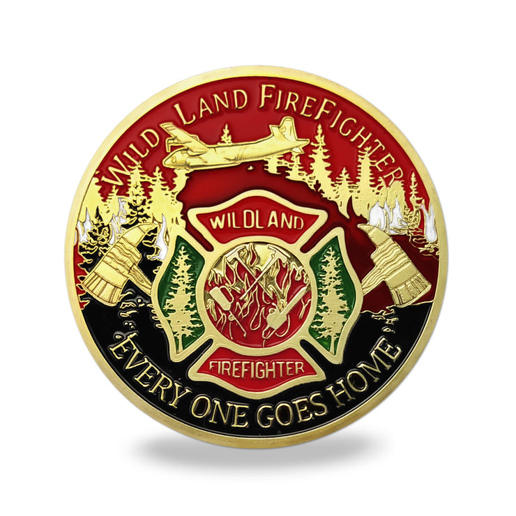 Fire Department Firefighter Brother Challenge Coin Thank You Appreciation Coin