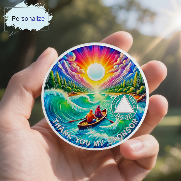Thank You My Sponsor Sobriety Coin