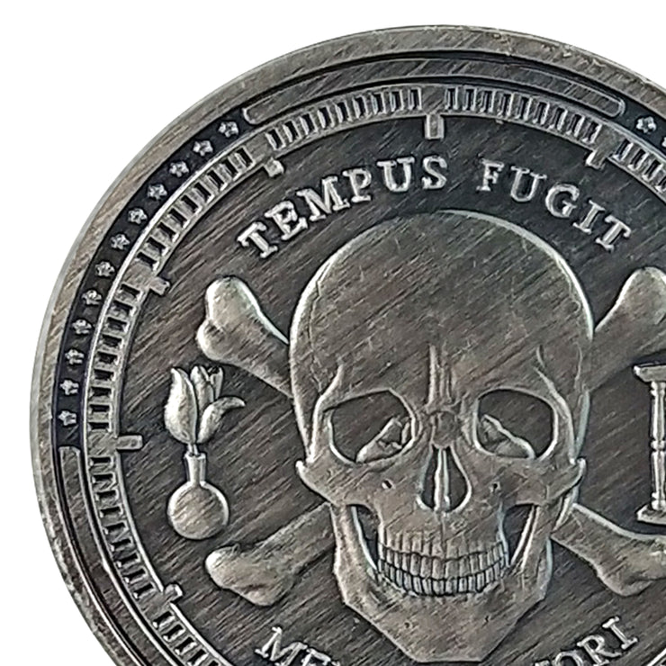 5 Pcs Memento Mori Memento Vivere Sliver Coin Gift Set