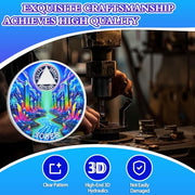 Personalized Colorful Crystal River Sobriety Coin