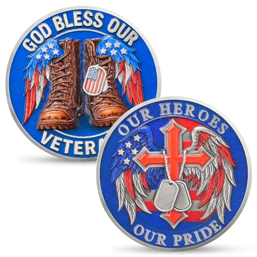 Army Boots Veterans Military Challenge Coins