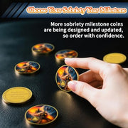 Embracing Transformation and Awakening Steam Train Sobriety Coin