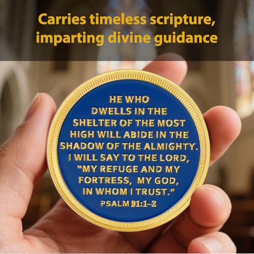 He is My Refuge Christian Challenge Coin