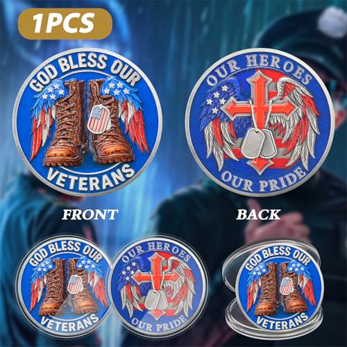 Army Boots Veterans Military Challenge Coins