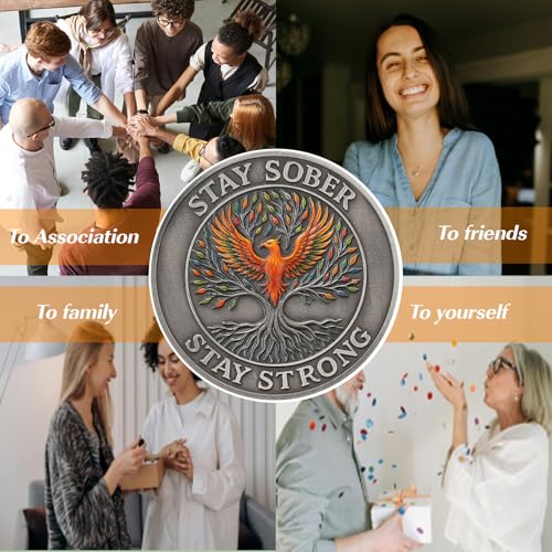 Personalized Phoenix Tree of Life Sobriety Coin
