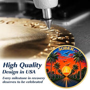 Sunset Road Sobriety Coin