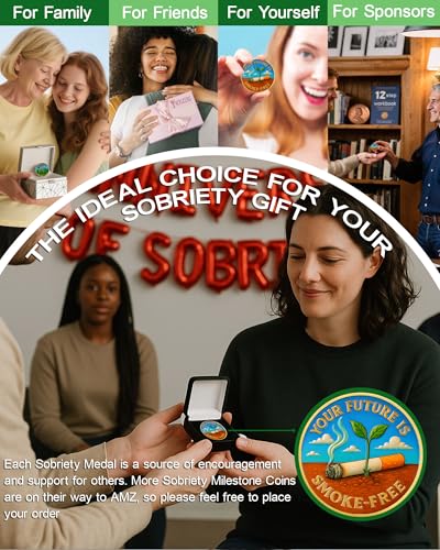 Quit Smoking Your Future is Smoke-Free Sobriety Coin