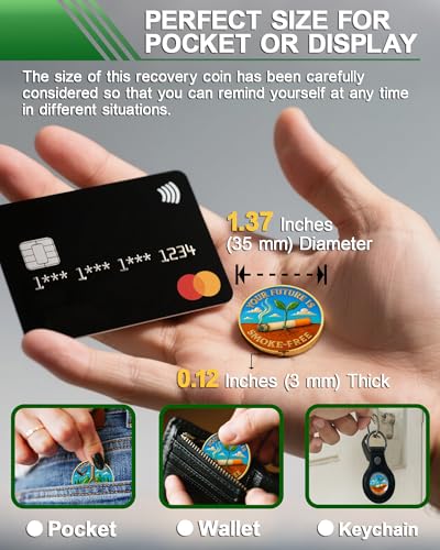Quit Smoking Your Future is Smoke-Free Sobriety Coin