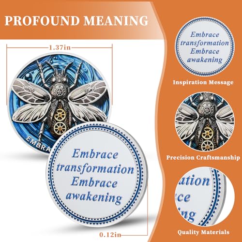 Mechanical Gear Beetle Sobriety Coin