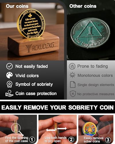 Personalized Stained Glass Tree of Life Sobriety Coin