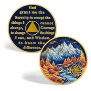 Autumn Landscape Sobriety Coin