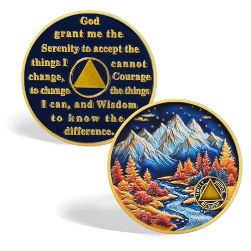 Autumn Landscape Sobriety Coin