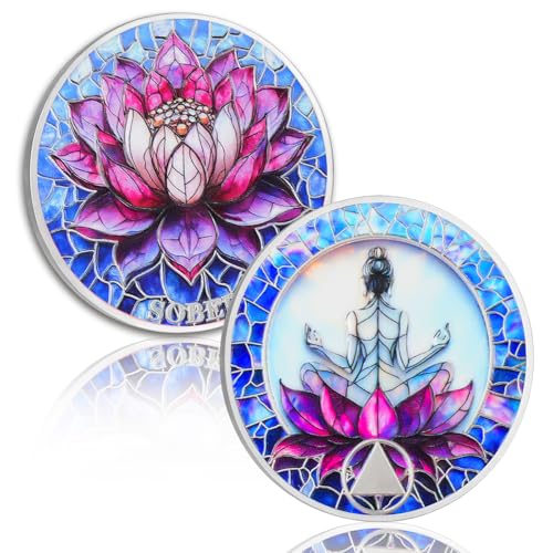 Personalized Rebirth & Peace Meditation on The Lotus Sobriety Coin