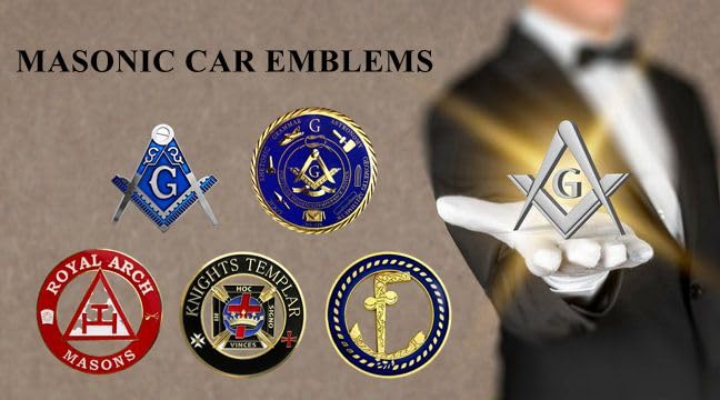 Imason Square & Compass Masonic Car Emblem