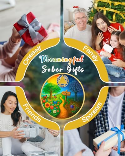 Personalized Sober Path Inspirational Sobriety Coin