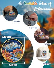 Autumn Landscape Sobriety Coin